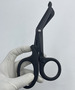 กรรไกรทางการแพทย์เคลือบสีดำสแตนเลส180มม.,กรรไกรผ่าตัดอเนกประสงค์กรรไกรปฐมพยาบาล EMT - Product Image 2