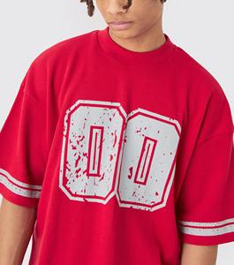 Nouveaux ensembles courts tendance pour hommes / T-shirt et short à bas prix, ensemble court en coton respirant à impression personnalisée en 2 pièces pour hommes - Product Image 4