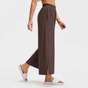 Pantalons amples longueur totale Pantalons décontractés pour femmes Confort Matière polyester avec un design tendance - Product Image 3