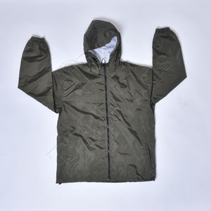 Nouvelle vente en gros OEM veste de pluie légère et imperméable pour hommes coupe-vent de randonnée en plein air à capuche avec capuche pour les jours de pluie - Product Image 2