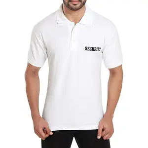 Security Polyester Tshirts Doorman Bodyguard Uniform Workwear Unisex Polo Shirt Running Performance Customized Logo Polo Shirt