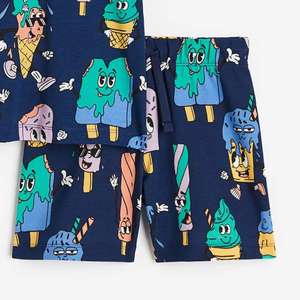 Custom High Quality <b>Men's</b> Summer 2-Piece Sweatsuit Plain T-<b>Shirt</b> Set Solid Pattern Screen Print Button Eco-Friendly - Product Image 6