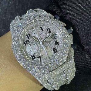 Reloj de Hombre de Alta Gama con Diamantes Blancos, Calidad de Exportación, Caja de Acero Inoxidable Resistente, Disponible al Mejor Precio - Product Image 2