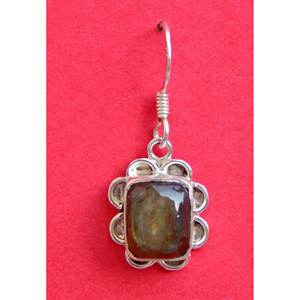 Boucles d'oreilles mode en argent Sterling 925 à la main Labradorite Cabochon Laborite bijoux en pierres précieuses pour filles femmes Labradorite oreille - Product Image 3