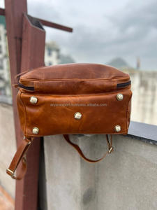 Mochilas de cuero Crunch hechas a mano Real, bolsas de usos múltiples, superventas, mochila de diseño único de cuero genuino, bolsas de cuero con tapa enrollable - Product Image 6