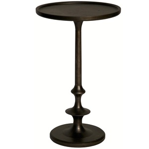 Table d'appoint en aluminium durable avec plateau rond, style nordique, pour salon et chambre à coucher - Product Image 4