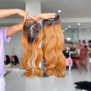 Extensiones de cabello humano vietnamita de color personalizado con ondas corporales de la mejor calidad, paquetes de cabello crudo - Product Image 6