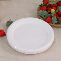 Assiettes personnalisées en bagasse, assiettes jetables en pulpe de canne à sucre, vaisselle de traiteur compostable et écologique