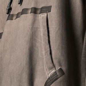 Offre Spéciale nouveauté hommes 100% coton lavage à l'acide sweats à capuche Style Unique respirant solide à capuche pour la saison d'hiver meilleur matériel - Product Image 5