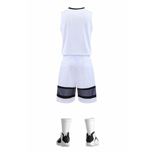 Color blanco 2025 Diseño elegante Precio al por mayor Uniforme de baloncesto Su propio diseño Uniforme de baloncesto más exigente para hombres - Product Image 3