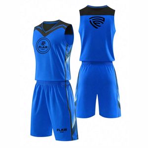 Ensemble de maillots de basket-ball de haute qualité pour hommes impression numérique personnalisable chemise de sport respirante hauts shorts grande taille - Product Image 4