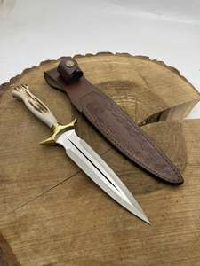 Couteau de boucher en acier Damas de qualité supérieure pour la découpe et le traitement, couteau Bowie, matériau massif, faible MOQ - Product Image 5