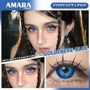 Lenti a Contatto Colorate Amara, 2 Pezzi, Blu e Giallo, 38% Acqua, Lenti Annuali per Cosplay - Product Image 3