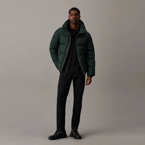 Vente en gros de vestes bouffantes pour hommes avec fermeture éclair et sweats à capuche vêtements de mode veste bouffante coupe-vent avec service OEM - Product Image 5