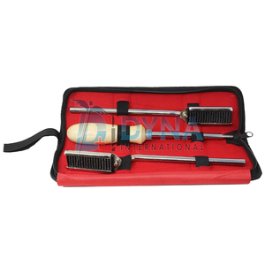 Juego de escofina Dental para caballos, 3 uds., kit de flotador equino certificado CE con mangos de madera, Instrumentos dentales veterinarios - Product Image 3