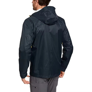 Moda personalizar Logo Retro chaqueta cortavientos chaqueta de lluvia hombres impermeable Nylon poliéster chaquetas de gran tamaño - Product Image 6