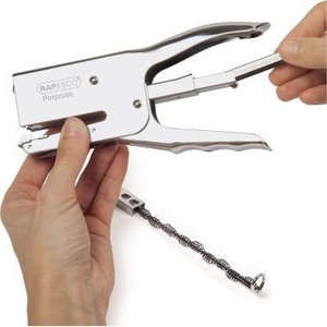 เครื่องเย็บกระดาษ RAPESCO แบบยึดติด/ปลดออกได้ 50 แผ่น (80 กรัม/ตร.ม.) รุ่น Porpoise Series สีโครเมียมเมทัลลิก-24/6 24/8 26/6 26/8 - Product Image 4