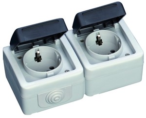 IP44 16A 250V ปลั๊กกันน้ำคู่ (GSC 1200257) - Product Image 1