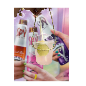 Porte-gobelet en paille tissé à la main, écologique, jetable, avec poignée, pour les boissons à emporter - Product Image 4