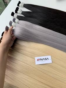 Precio al por mayor 100g a granel Extensiones de cabello humano de doble estiramiento de 18 pulgadas Fuerte y sin enredos Todos los colores Materia prima - Product Image 5