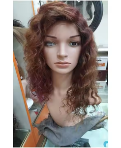 Peluca de encaje completo de textura natural con extensiones de cabello humano diseñadas para imitar el cabello real y ofrecer el máximo estilo - Product Image 1