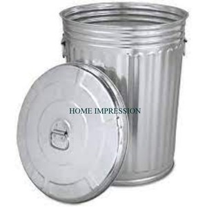 Accueil Poubelle commerciale décorative intérieure et extérieure en étain galvanisé poubelle seau nouveauté grande poubelle - Product Image 4