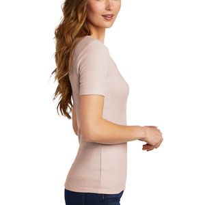 Camiseta de Cuello Redondo para Mujer, Ropa de Primavera, Tops de Manga Corta Sólidos, Camisetas 2022 para Damas - Product Image 3