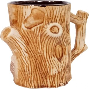 Mug en céramique vintage de grande taille à motif d'arbre antique, écologique pour le café, le thé, la bière ou l'eau avec couleur personnalisable - Product Image 2