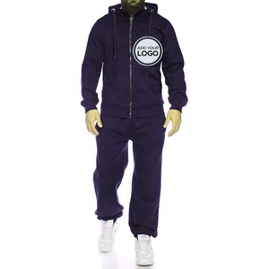 Conjunto deportivo de dos piezas con capucha y logotipo personalizado para hombre, sudadera informal con capucha y pantalones deportivos. - Product Image 4