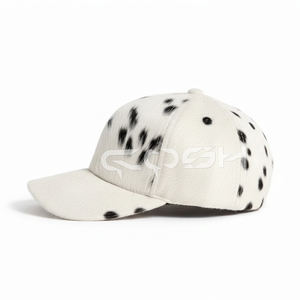 Gorras de Béisbol de Cuero con Pelo de Vaca / Gorras de Béisbol Unisex con Pelo - Product Image 2