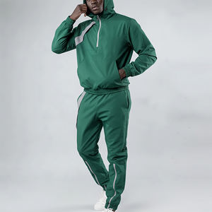 ชุดวอร์มออกกำลังกายสำหรับผู้ชาย ทรงปกติ ผ้ากันลม พิมพ์ลาย ซิปตัดสี ผ้าฝ้าย สไตล์สตรีทแวร์ - Product Image 6