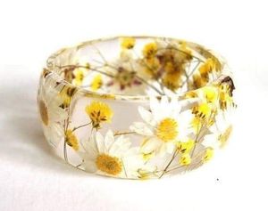 Joyería fina diseñada, pulseras y brazaletes finos, cadena fina y pulseras de eslabones, brazalete de flores de resina acrílica, joyería para - Product Image 3