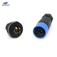 M25 2 3 3 + 9Pin Push Pull Circular Conector impermeable Enchufe Cable híbrido de alimentación y señal para aplicaciones al aire libre