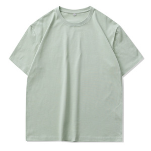 เสื้อยืดผู้ชายแขนสั้นผ้าฝ้ายระบายอากาศได้ดีเสื้อยืดโลโก้สีทึบลำลอง - Product Image 3