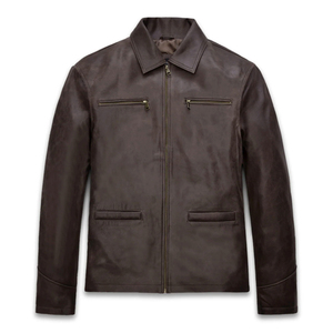 Chaqueta de Cuero para Hombre a Precio de Mayoreo, Chaqueta de Cuero Genuino de Alta Calidad, Nueva Chaqueta de Cuero de Moda para Hombre a Precio Económico - Product Image 6