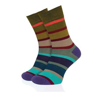 Top qualité Logo personnalisé hommes Polyester chaussettes 2025 dernière conception à la mode hommes chaussette Compression poignée contraste couleur impression - Product Image 1