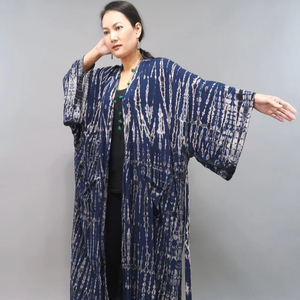 Kimono Maxi Vestido de Verano Bohemio de Lujo para Vacaciones, Estampado Tie-Dye, Casual y Elegante para Mujer - Product Image 1