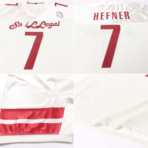 Maillot de football américain personnalisé d'usine pakistanaise Sublimation de mode respirant 100% Polyester Logo avant Position - Product Image 6