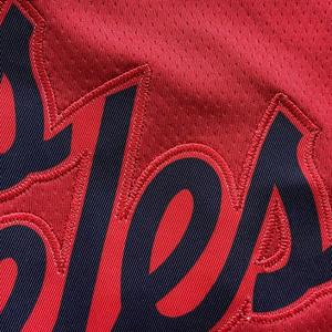 เสื้อบาสเก็ตบอลสีแดงแบบสั่งทำชุดทีมกีฬาแขนกุดผ้าตาข่ายระบายอากาศไซส์ใหญ่พิเศษ - Product Image 3