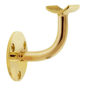 Exclusive 2025 Designer Brass Rope <b>Bracket</b> with Polished Golden Finish, <b>Heavy</b>-<b>Duty</b> Grip, and Sophisticated Handrail <b>Brackets</b> - Product Image 2