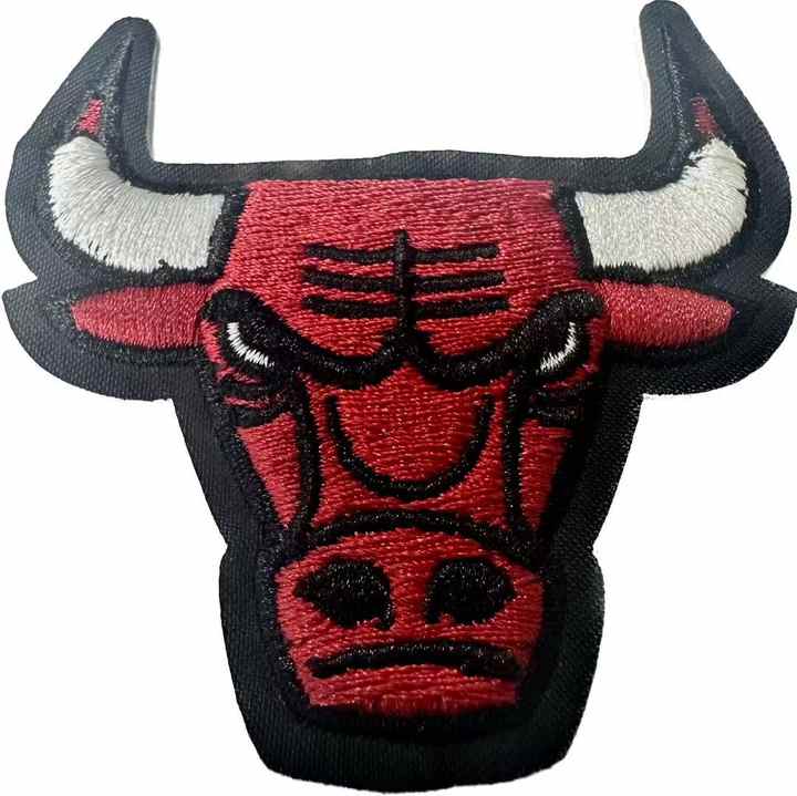 Trending Fashion Garments Processing Accessories Patches Custom BULL Head 3D Puff Embroidered Badges on Best Prices