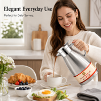 Thermos à double paroi en acier inoxydable 304, isolé sous vide, pour café, thé, grande capacité, pour la maison, l'hôtel, le bureau
