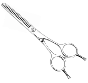 Tijeras de adelgazamiento de cabello de dientes Premium, tijeras de peluquería de acero inoxidable negro, tijeras para el cabello - Product Image 1