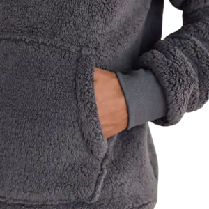Sudadera con capucha de forro polar suave para hombres y mujeres, sudadera informal cálida con capucha, manga larga, ropa de calle acogedora para invierno, uso diario - Product Image 5