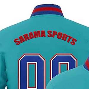 Chaqueta Varsity Personalizada para Hombre con Cuello Alto, Mangas de Lana, Bordado, Corte Holgado Informal, Lista para el Invierno - Product Image 5