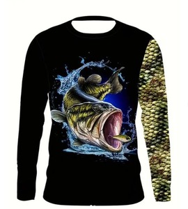 Camisas de Pesca para Hombre, Secado Rápido, Impresión por Sublimación, Logotipo Personalizado, Protección Solar UPF 50, Impermeables, Transpirables, para Exteriores, Nueva Colección - Product Image 3