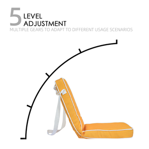 Sdraio da Esterno Pieghevole Leggera con Cuscino <span class=keywords><strong>in</strong></span> Schiuma ad Alta Densità, Design Tatami, Reclinabile da Spiaggia - Product Image 3