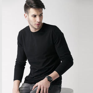 เสื้อยืดแขนยาวผ้าคอตตอนถักสำหรับผู้ชายเสื้อพิมพ์ลายตัวอักษรสำหรับฤดูร้อนแห้งเร็วทำจากผ้าฝ้าย100% - Product Image 3