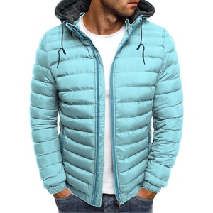 Men's <b>Camouflage</b> Bubble Puffer Coat Jacket Warm Winter Fashion Standard Hooded Casual Outdoor Wear with Front Custom Logo Option - Product Image 2