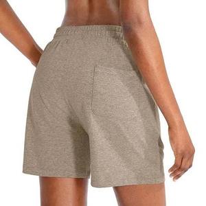 Pantalones cortos deportivos de verano para mujer, novedad en pantalones cortos transpirables de algodón 100%, ropa informal de lana, pantalones cortos transpirables para mujer - Product Image 3